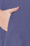 Soie Cotton Modal Knee Length Nightdress - Blue — thumbnail 7